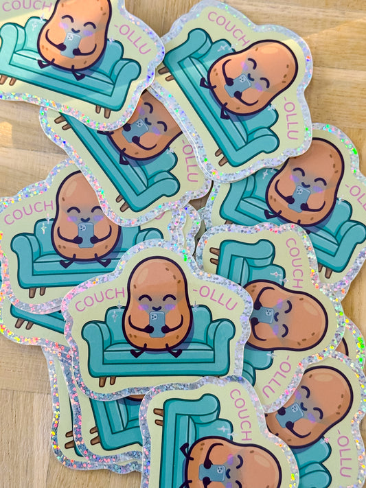 Couch Potato Sticker