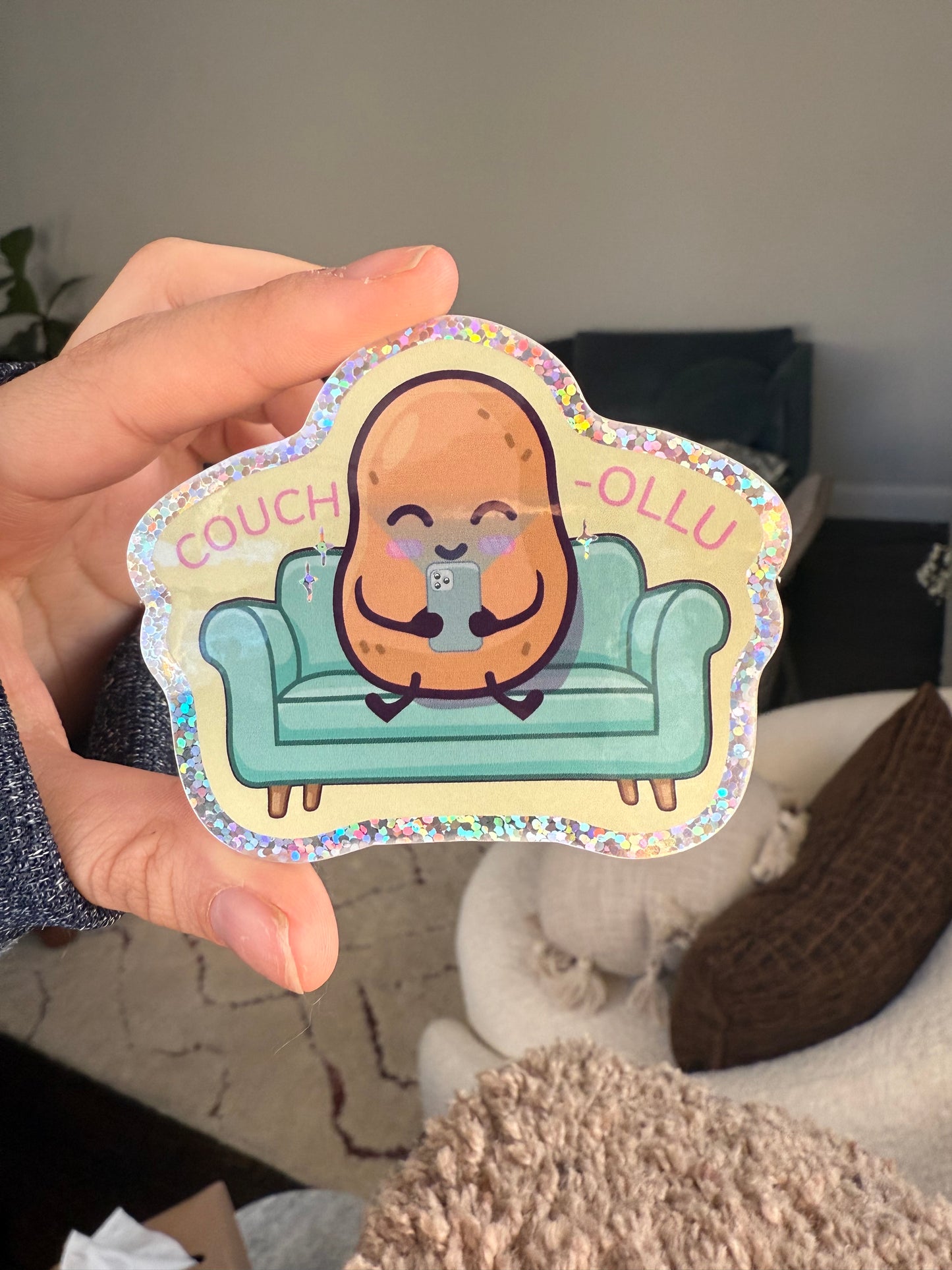 Couch Potato Sticker